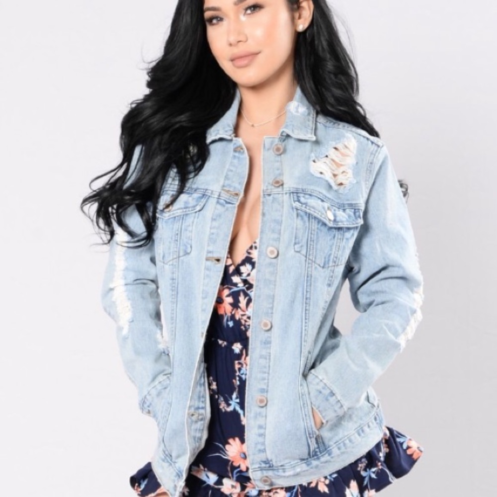 Distressed Denim Jacket
